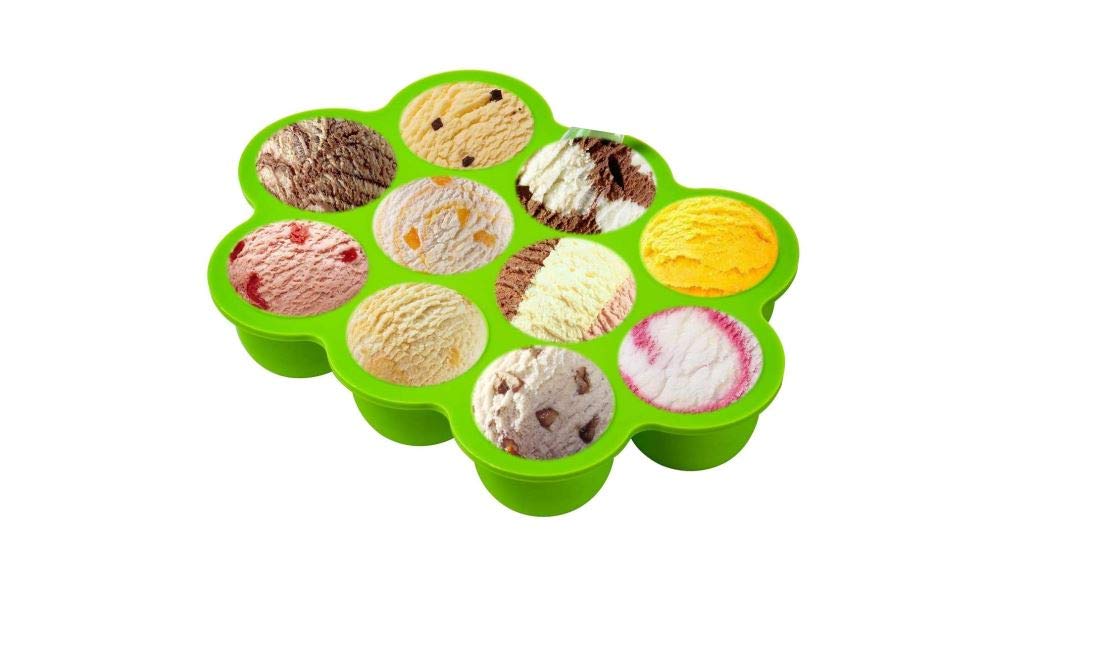 UMIGAL Babyvoedsel bewaarbakjes Siliconen - 10 porties babyvoeding bewaren en invriezen